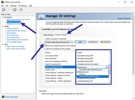 nvidia HDMI settings windows 10